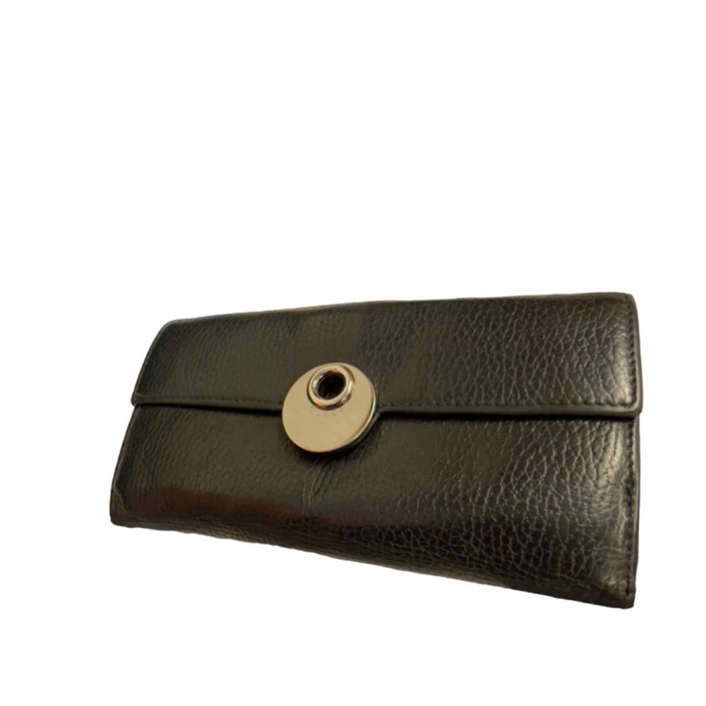 Authentic Gucci Eclipse Black & Silver Long Bifol… - image 1